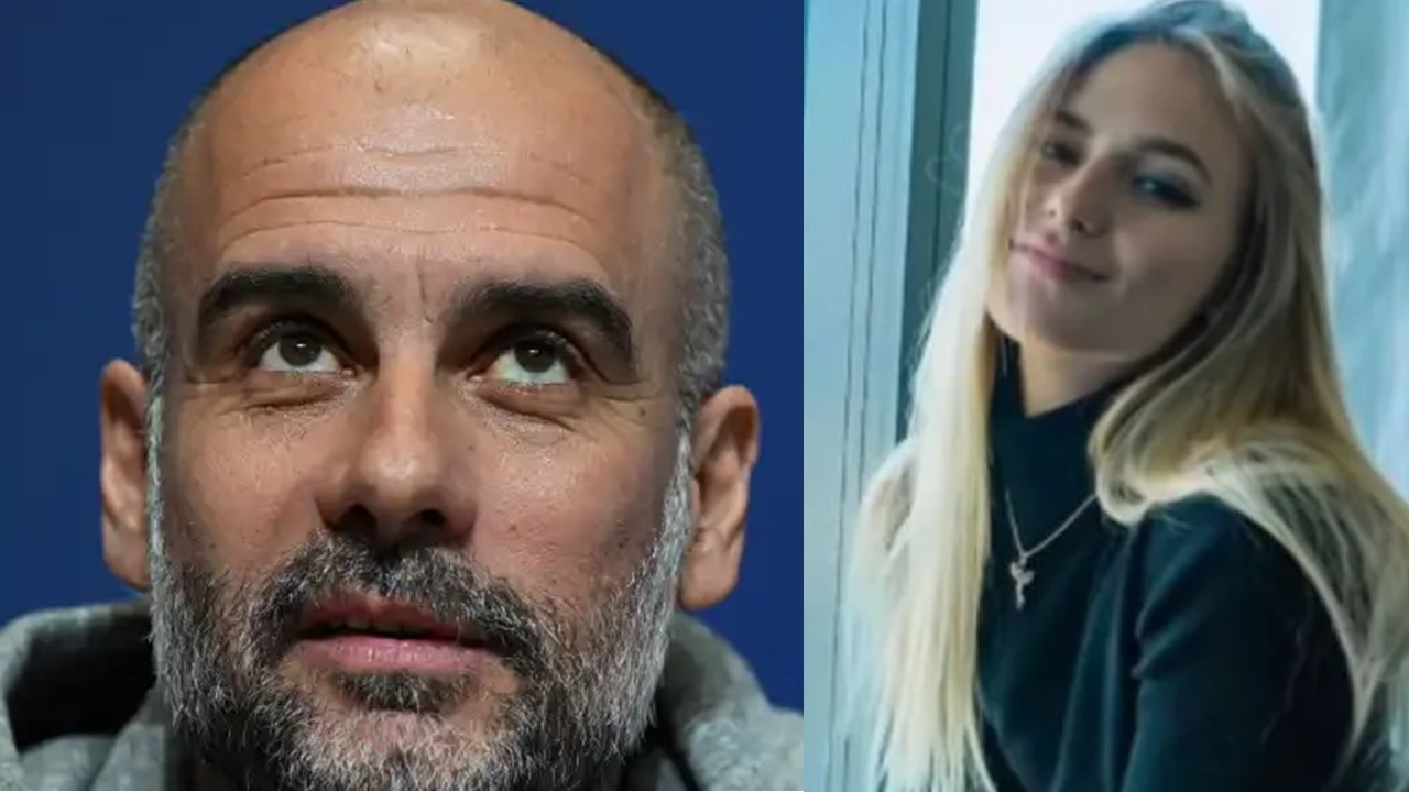 Guardiola y Clara Chía Martí