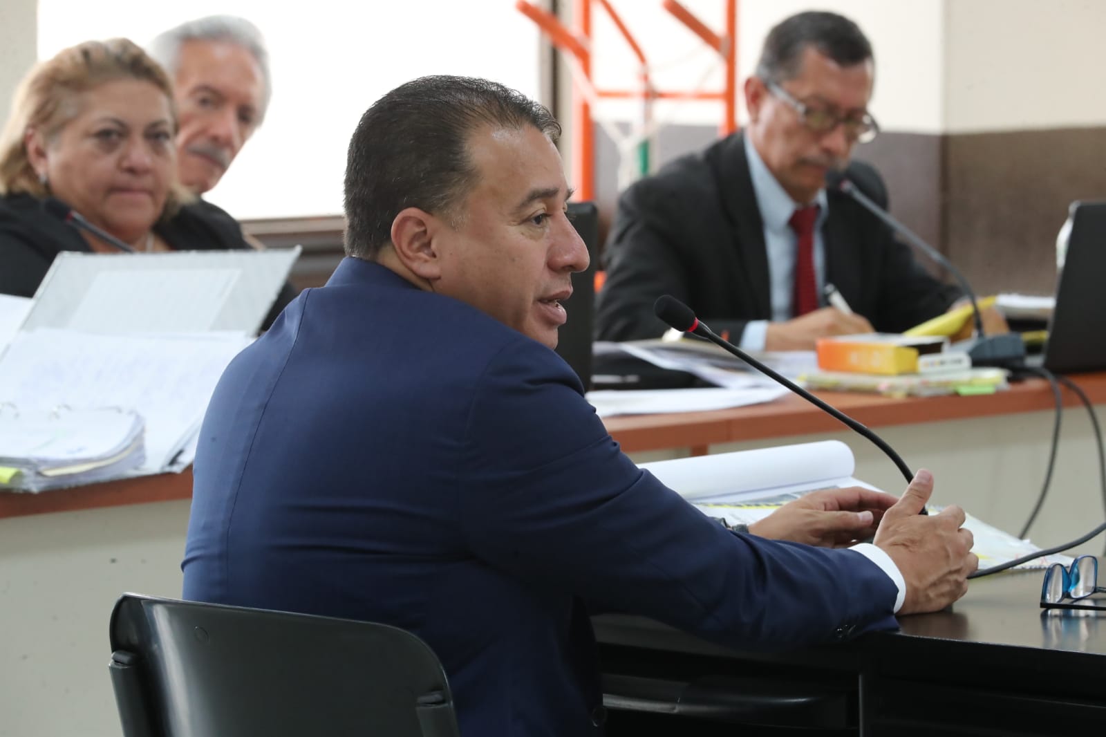 Ronald García Navarijo, el testigo principal del MP contra Jose Rubén Zamora, declara en el juicio