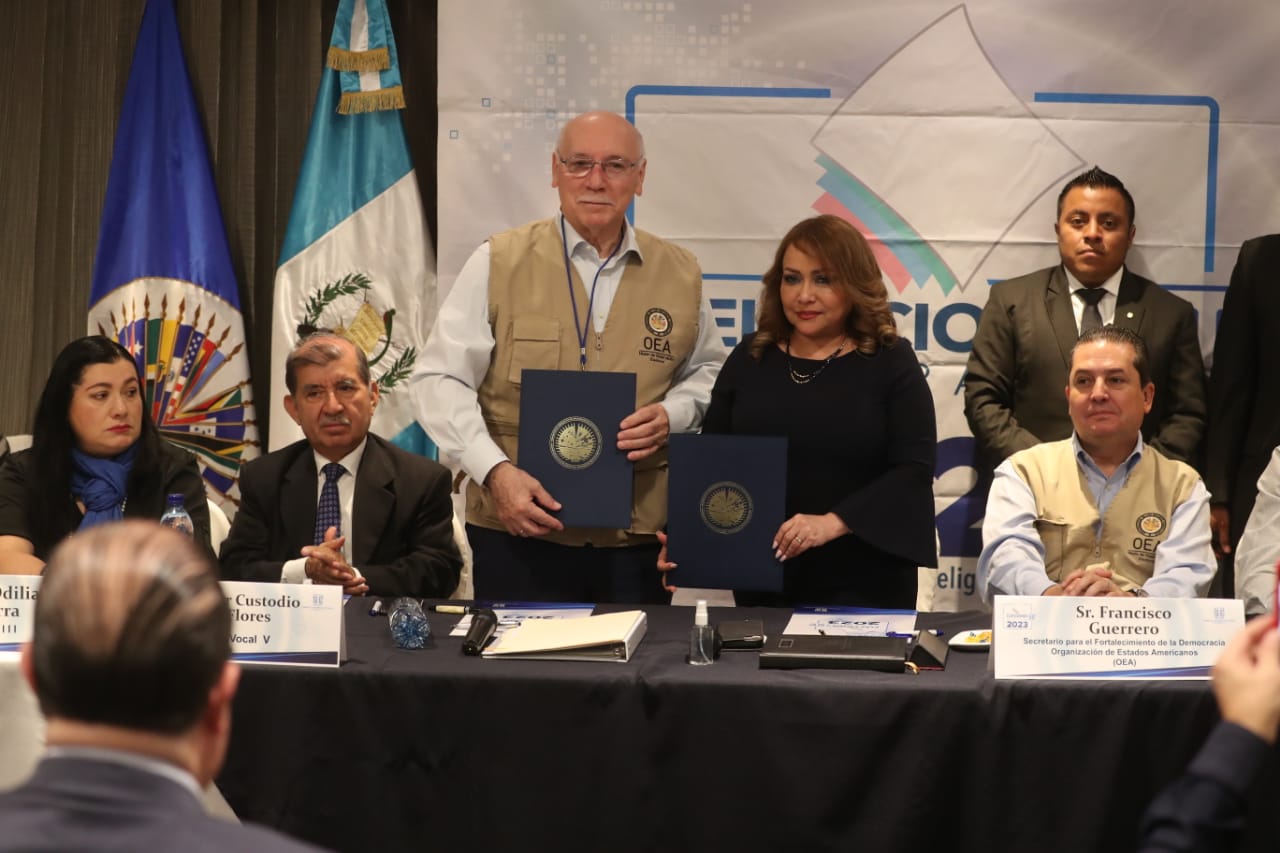 OEA y TSE firman convenio para la misión de observación para la Elecciones Generales 2023 en Guatemala