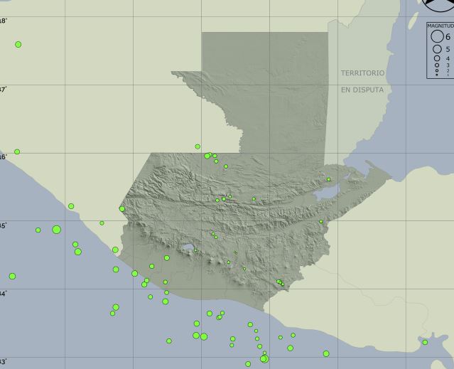 Más de 100 temblores han sido registrados en Guatemala en la semana de 7 al 13 de mayo, según reporte del SSG
