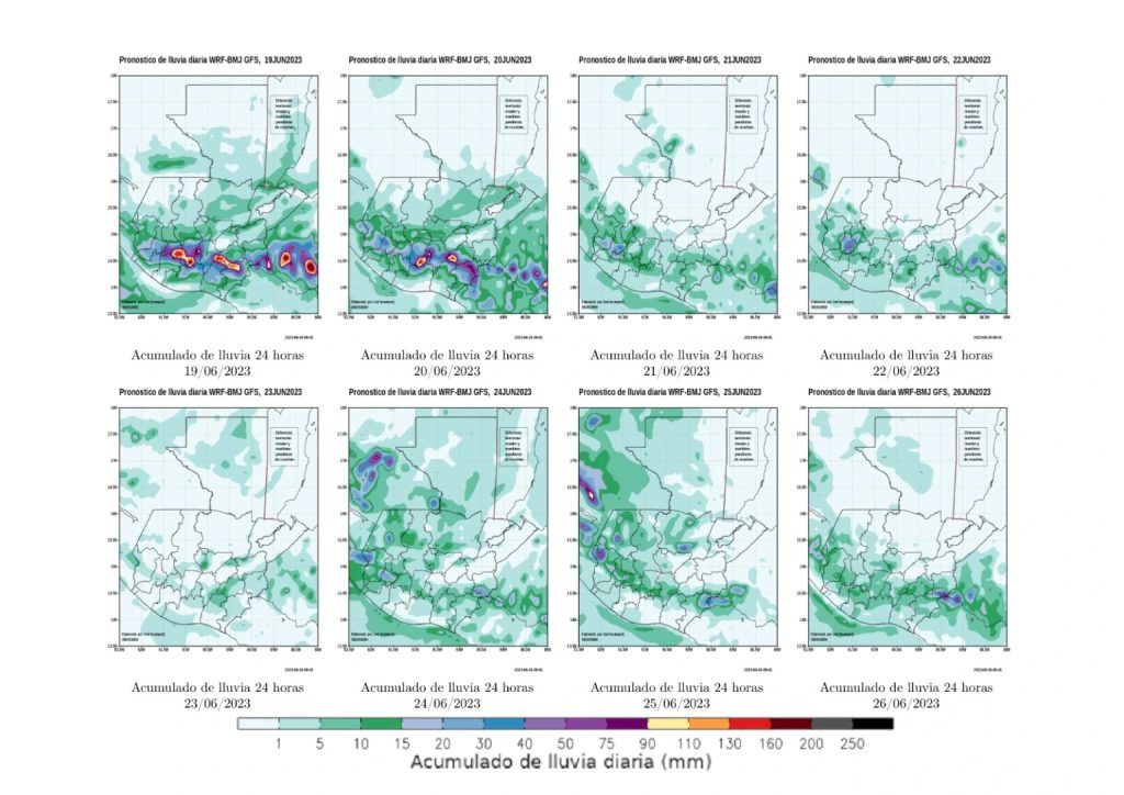 Pronóstico del 19 al 26 de junio 2023 Guatemala 2