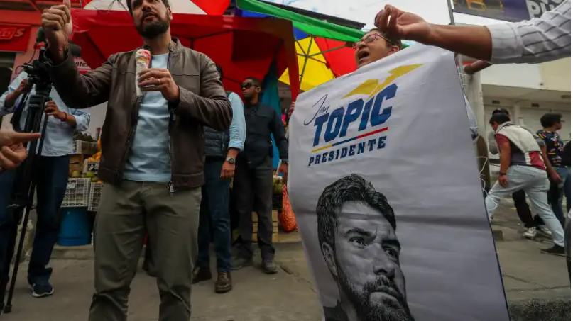 Jan Topic, al que llaman “el Bukele ecuatoriano”, busca combatir crimen e impulsar pymes