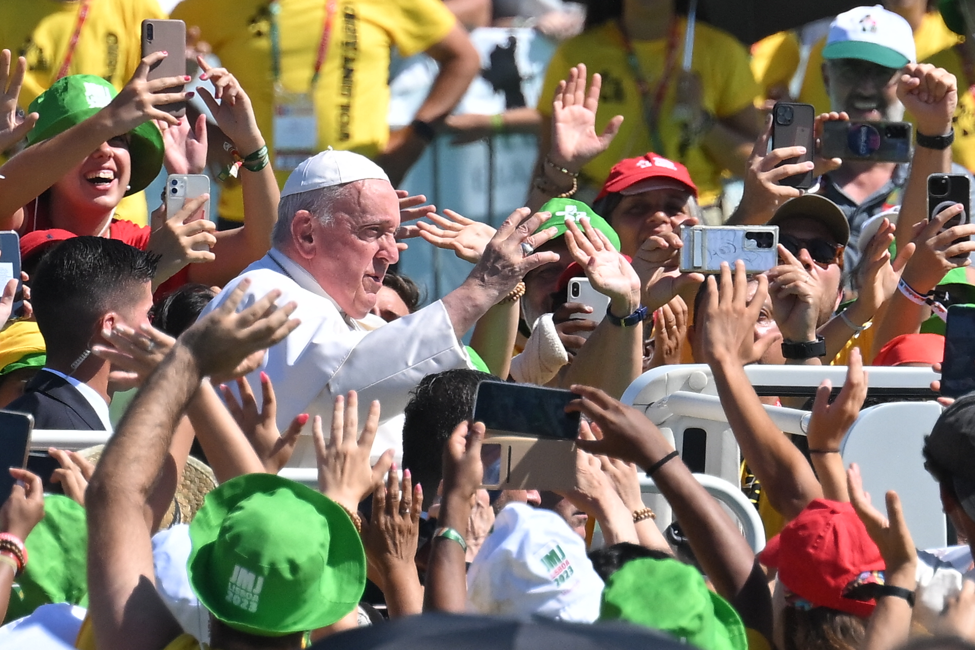 El papa Francisco en la Jornada Mundial de la Juventud en Lisboa