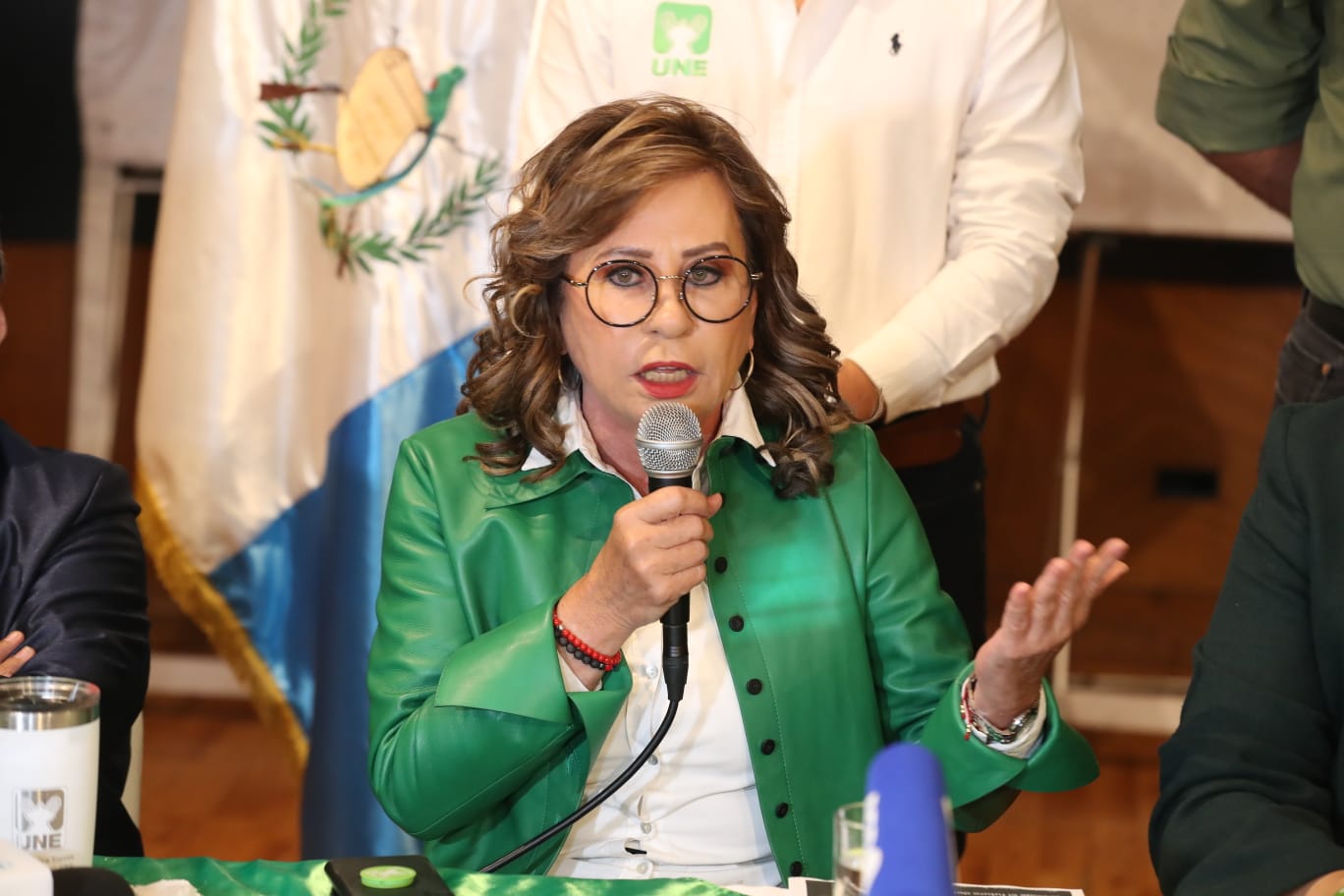 Sandra Torres en conferencia de prensa