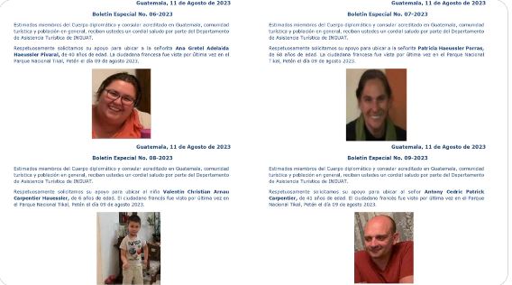 Localizan a los cuatro turistas franceses que estaban reportados como&hellip;