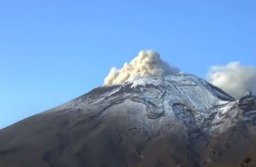 El volcán Popocatépetl. @CNPC_MX
