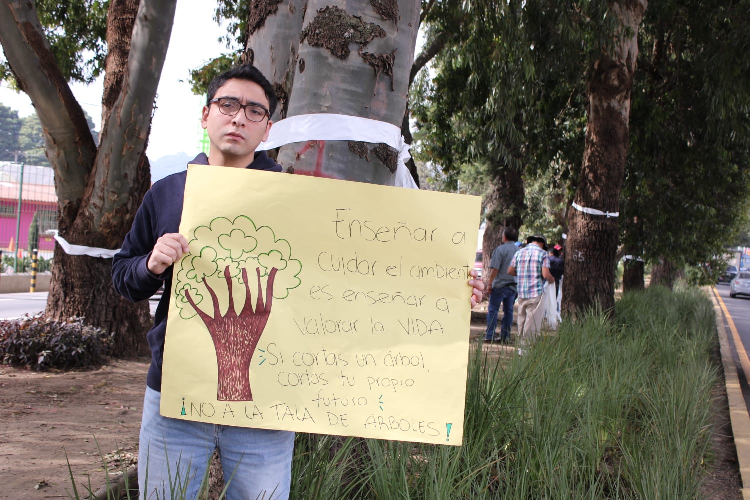 Por qué vecinos de San Lucas Sacatepéquez rechazan tala para ampliación de carriles en la ruta Interamericana