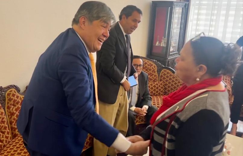 Consuelo Porras coincide con el ministro de Gobernación Francisco Jiménez