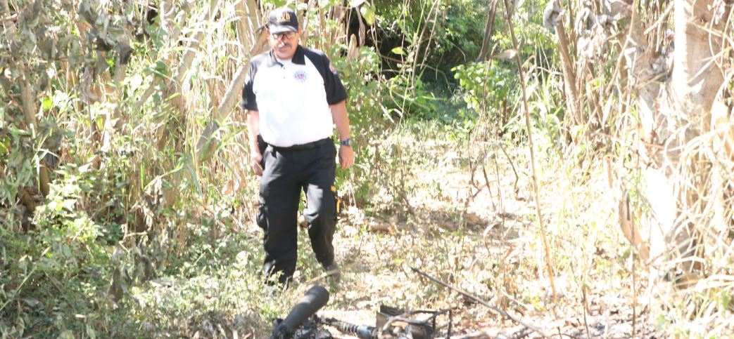 MOTO QUEMADA EN AMATITLÁN