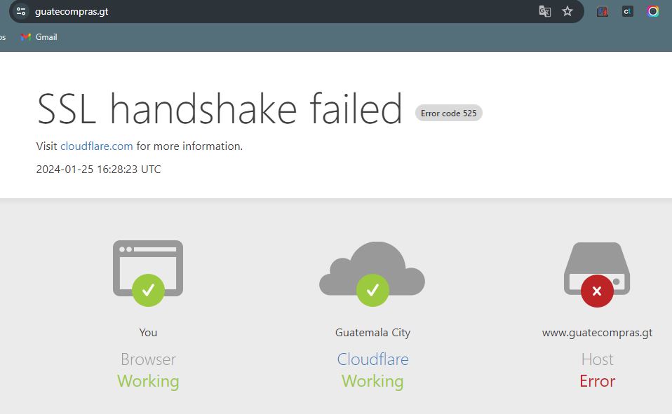 Fallo en sistema eléctrico causa caída del sitio Guatecompras y otros servicios del Ministerio de Finanzas
