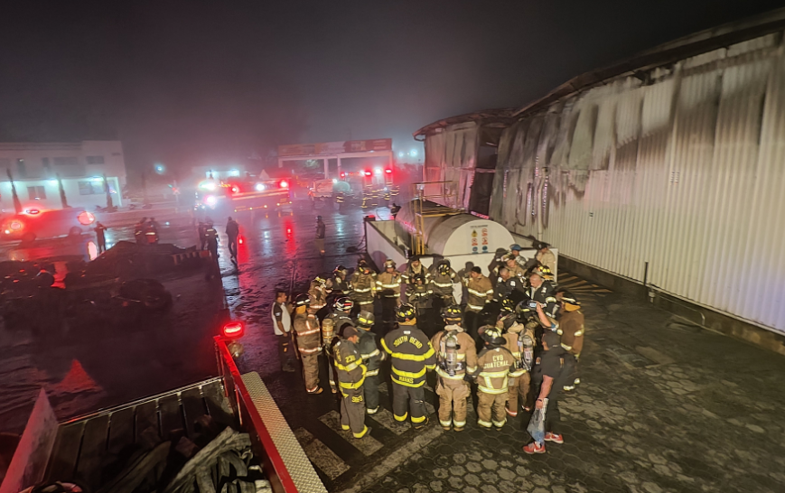 Fabrica se incendia en Chimaltenango y deja perdidas por medio millón de quetzales