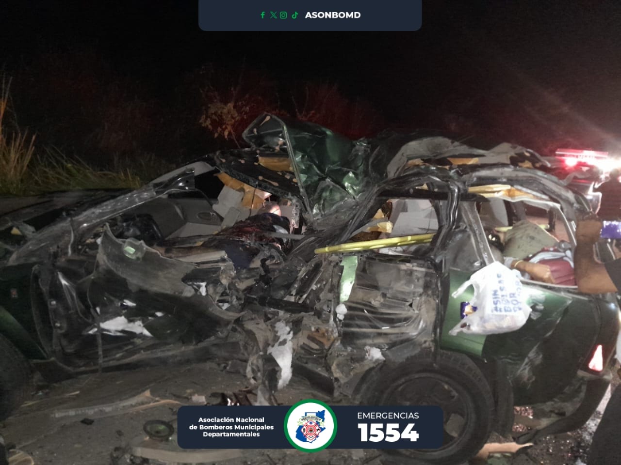 Trágico accidente deja nueve fallecidos incluido un grupo de migrantes en la ruta al Pacífico