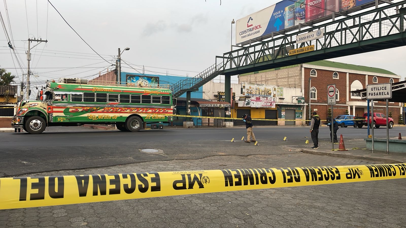 Ataque contra autobús deja tres heridos en Chimaltenango