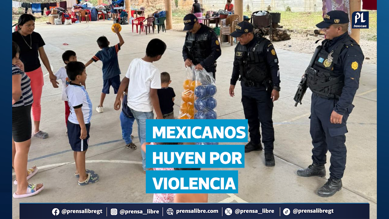 Alrededor de 100 mexicanos se refugiaron en Huehuetenango tras los enfrentamientos de carteles en Chiapas. El Instituto Guatemalteco de Migración confirmó que el grupo llegó a la aldea Guailá, en La Democracia, en busca de resguardo.