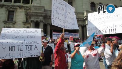 Los manifestantes han demostrado su malestar por campañas políticas ( Foto Prensa Libre: Hemeroteca PL)