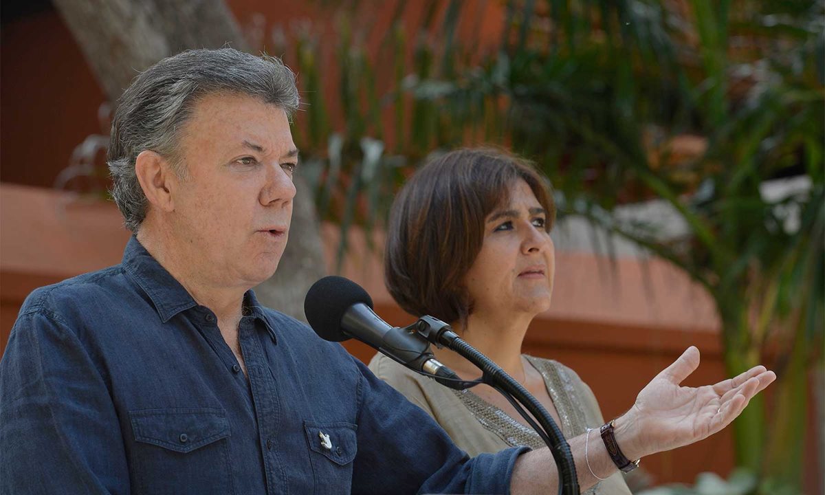 Juan Manuel Santos, presidente de Colombia. (Foto Prensa Libre: AFP).