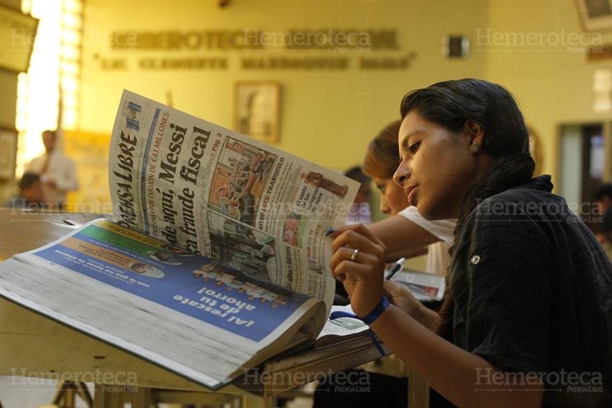 Sala de lectura de la Hemeroteca Nacional. (Foto: Hemeroteca PL)