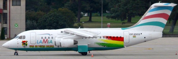 El avión de Lamia se estrelló el 28 de noviembre último cerca de Medellín, Colombia. (Foto Prensa Libre: AFP)