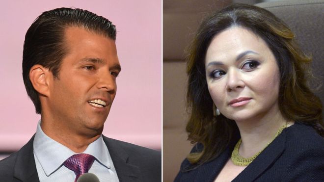 Natalia Veselnítskaya dice que desea aclarar la situación sobre reunión con Donald Trump Jr. (Foto Prensa Libre: AFP)