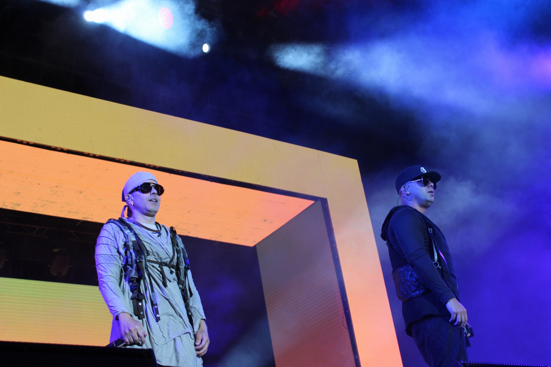 Wisin & Yandel durante concierto en Guatemala. (Foto: Fernanda Mérida)