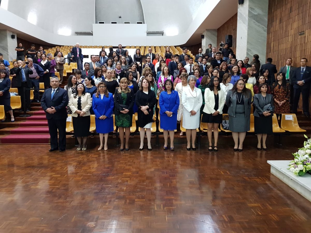 El XVII Encuentro Iberoamericano de Magistradas de los Más Altos Órganos de Justicia inició en la Sala de Vistas. (Foto Prensa Libre: CSJ)