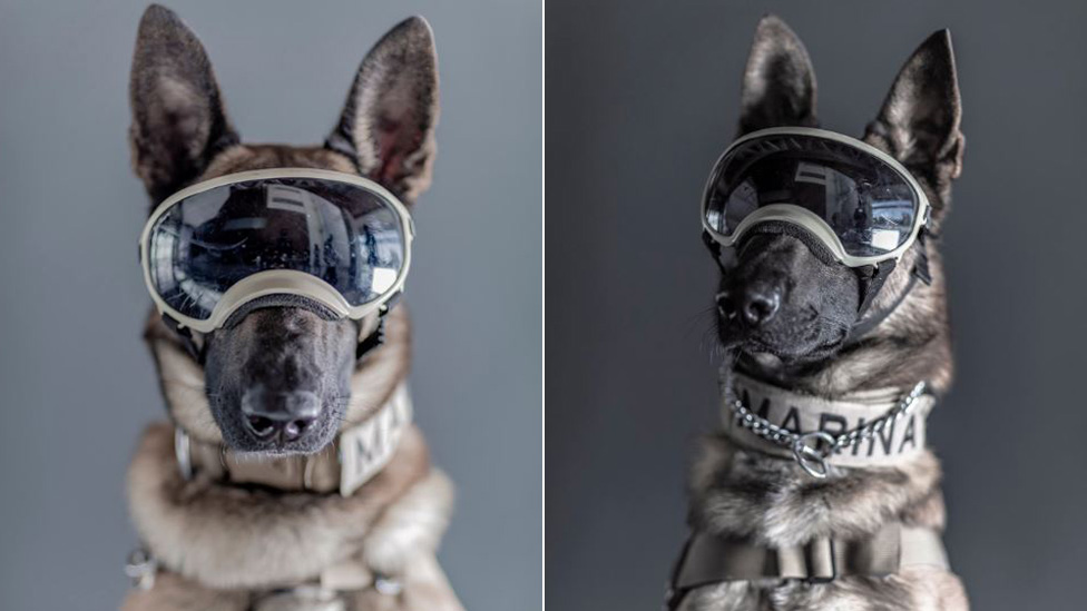 Ecko (izq.) y Evil con sus gafas protectoras.  (FOTO PRENSA LIBRE: SANTIAGO ARAU)