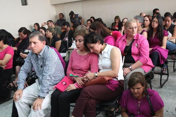 Angelis Molina,   captada durante una de las audiencias del caso en la Torre de Tribunales.