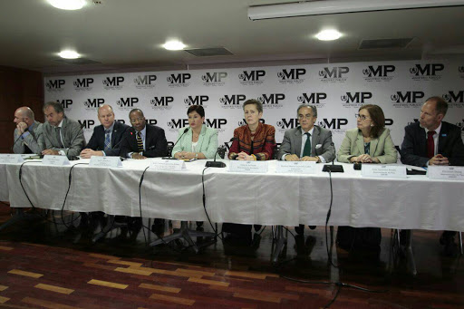 Embajadores de diferentes países radicados en Guatemala se reunieron con la Fiscal General, Thelma Aldana, para mostrarse su respaldo en las investigaciones. (Foto Prensa Libre: Erick Ávila)