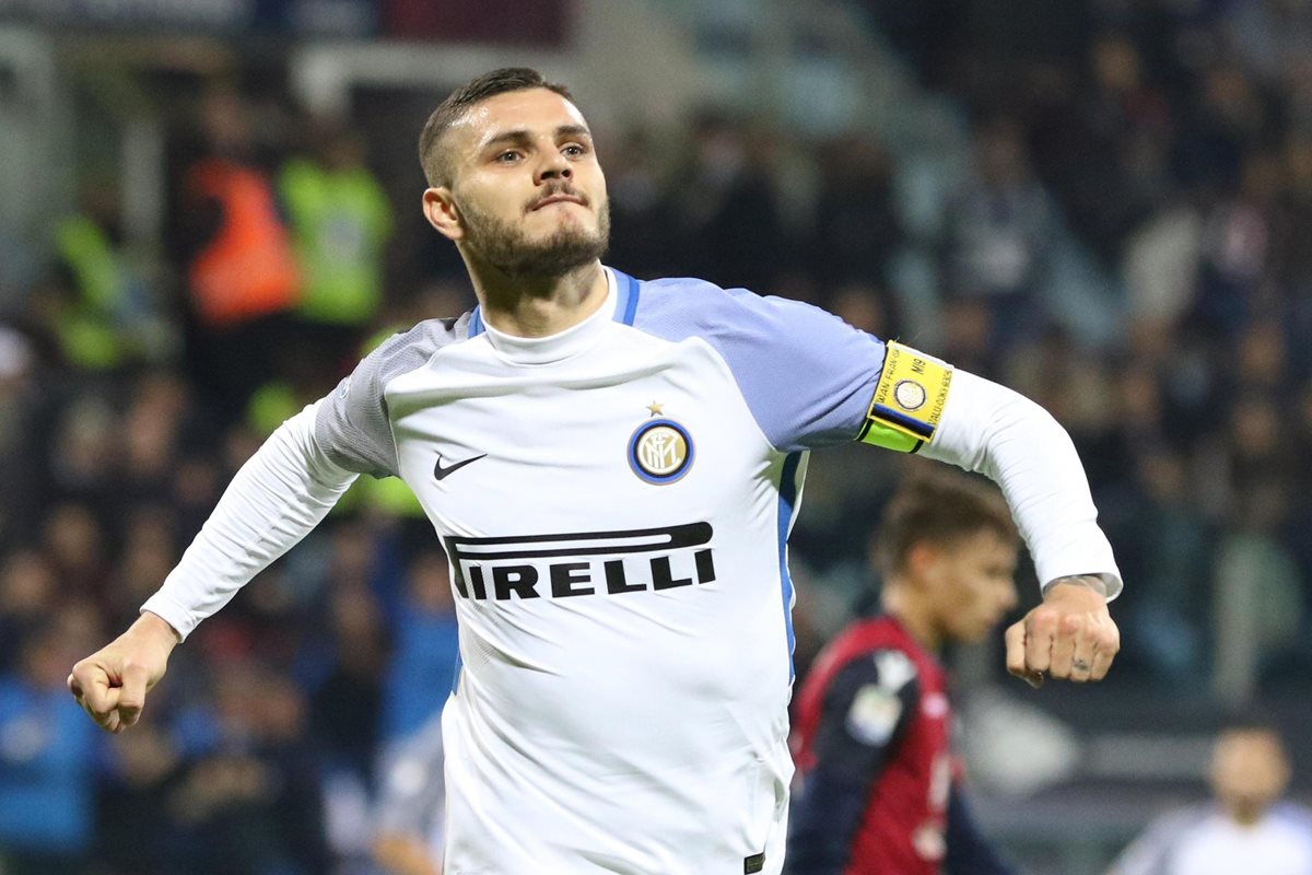 Icardi sigue en plan goleador en la Serie A italiana. (Foto Prensa Libre: EFE)