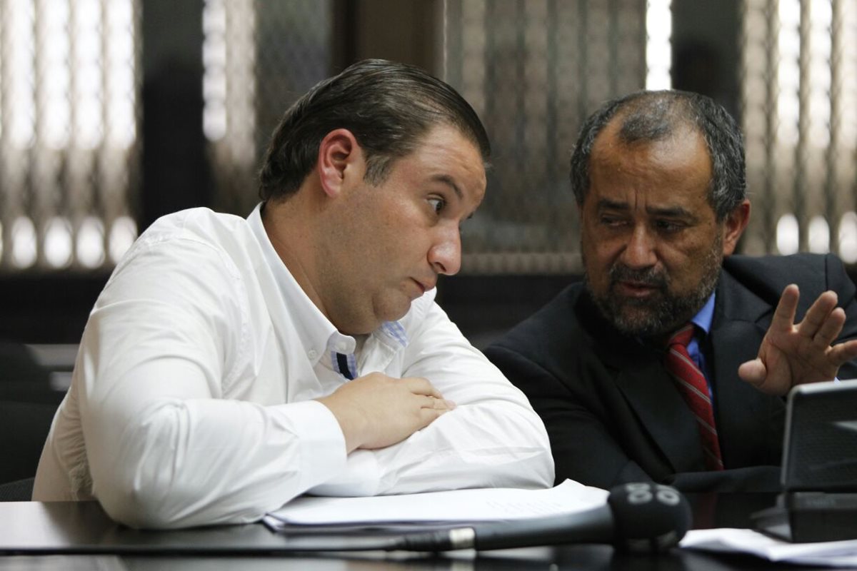 Roberto Barreda, principal sospechoso de la desaparición de Cristina Siekavizza, en audiencia este lunes. (Foto Prensa Libre: Paulo Raquec)