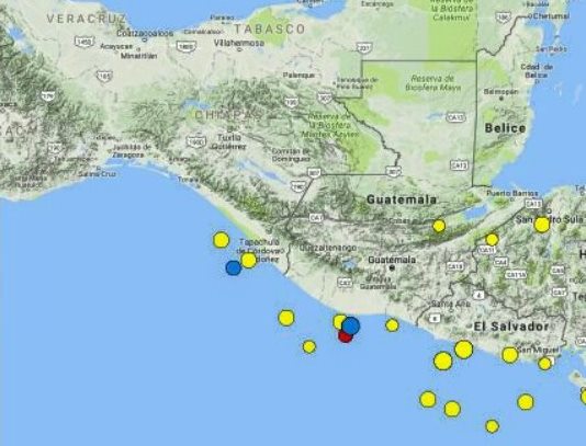 El tercer movimiento telúrico de 4.7 se registró a las 9:18 horas (Foto Prensa Libre: Cortesía)