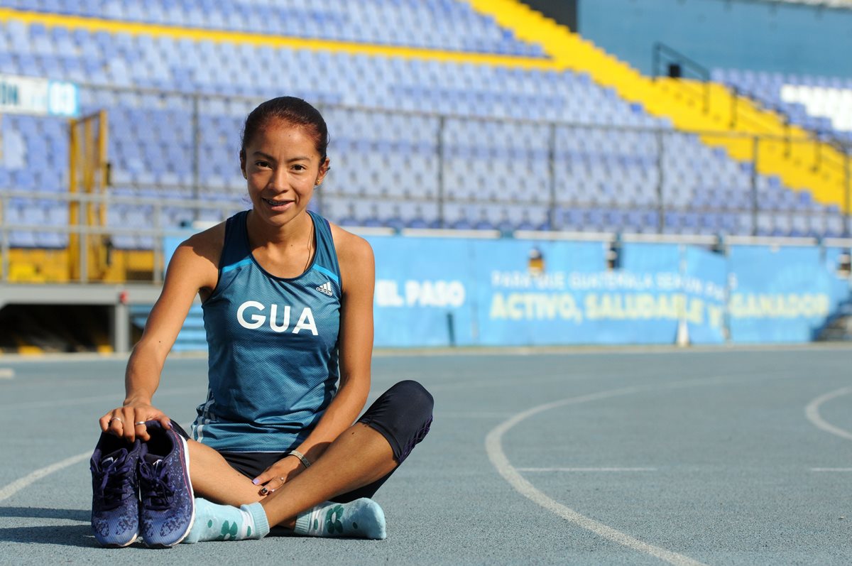 Maritza Poncio se entrena todos los días en el Mateo Flores. (Foto Prensa Libre: Jeniffer Gómez)