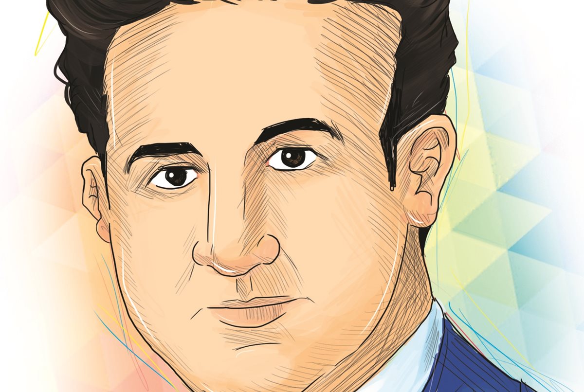 Mariano Valverde es el autor de Noche de luna entre ruinas. Ilustración Prensa Libre: Kevin Ramírez.