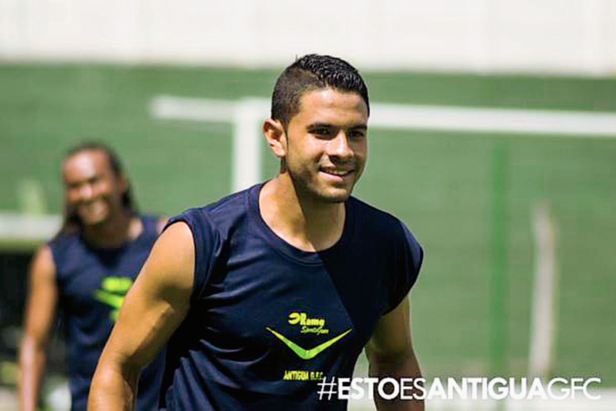 Hessler Archila, captado en uno de los entrenamientos de los aguacateros. (Foto Prensa Libre: cortesía de Antigua GFC)