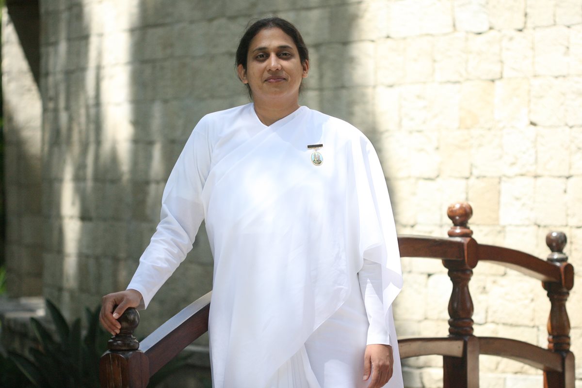 Gopi Patel es conferencista internacional de la Universidad Espiritual Brahma Kumaris, y estuvo de visita en el país. (Foto Prensa Libre, Brenda Martínez)