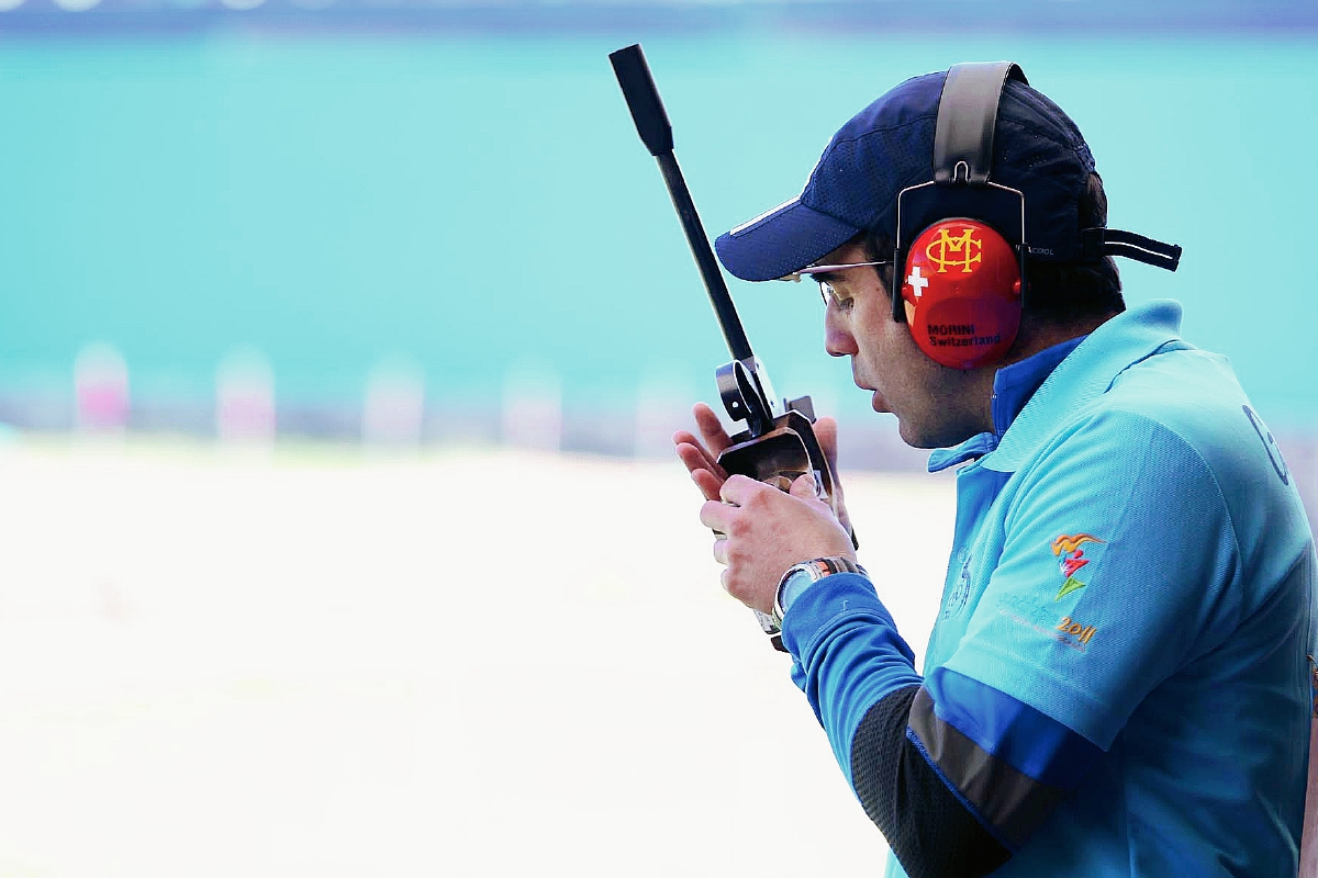 Sergio Sánchez se agenció de la medalla de oro en 50 metros pistola libre en los Juegos Panamericanos del 2011. (Foto Prensa Libre: Fernando López R.)