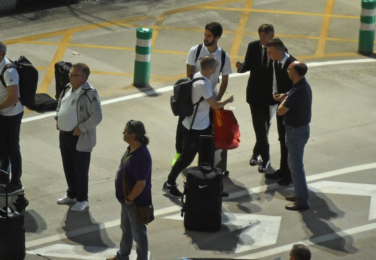 La Selección española regresó a España tras su eliminación en el Mundial. (Foto Prensa Libre: EFE)