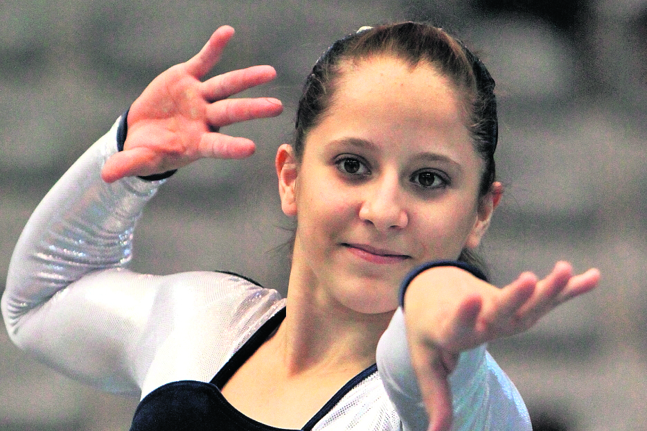 Adriana se caracterizó por su elegancia y entrega en la gimnasia.