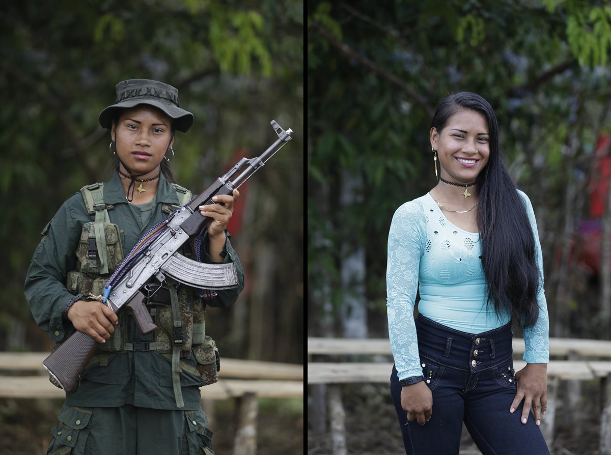 Carolina tiene 18 años y ha pasado tres en las filas de las Farc. Ahora sueña con estudiar ingeniería en sistemas. (Foto Prensa Libre: AP).