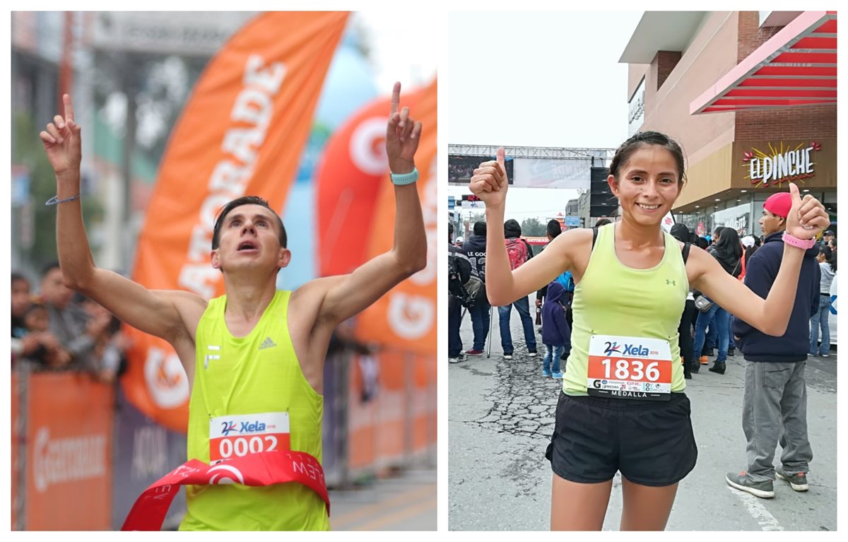 Luis Carlos Rivero y Cindy Monterroso fueron las figuras en Xela. (Foto Prensa Libre: Raúl Juárez)