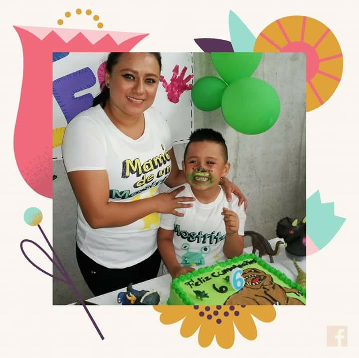 Lourdes y Leo, durante la celebración de un cumpleaños. (Foto: Cortesía)