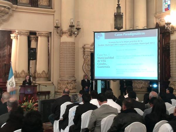 Segeplan presentó el ranking municipal y ubicó la alcaldía de Mixco entre las mejores 10. (Foto Prensa Libre: Andrea Orozco)