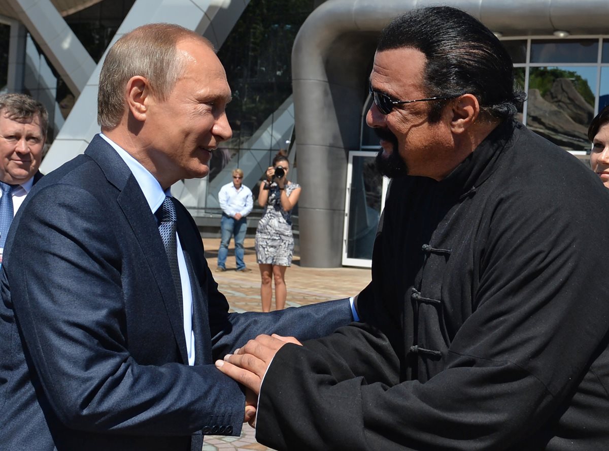 El presidente ruso Vladimir Putin y Steven Seagan mantienen amistad desde hace algunos años. (Foto Prensa Libre: AP)