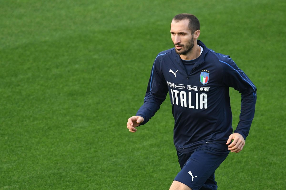 Giorgio Chiellini defensa de la Selección de Italia. (Foto Prensa Libre: EFE)