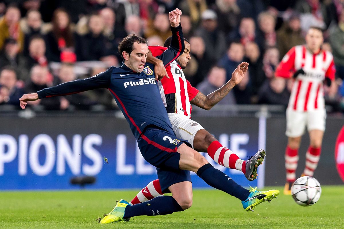 Godín será de los titulares en el equipo de Simeone mañana contra el Real Madrid. (Foto Prensa Libre: EFE)