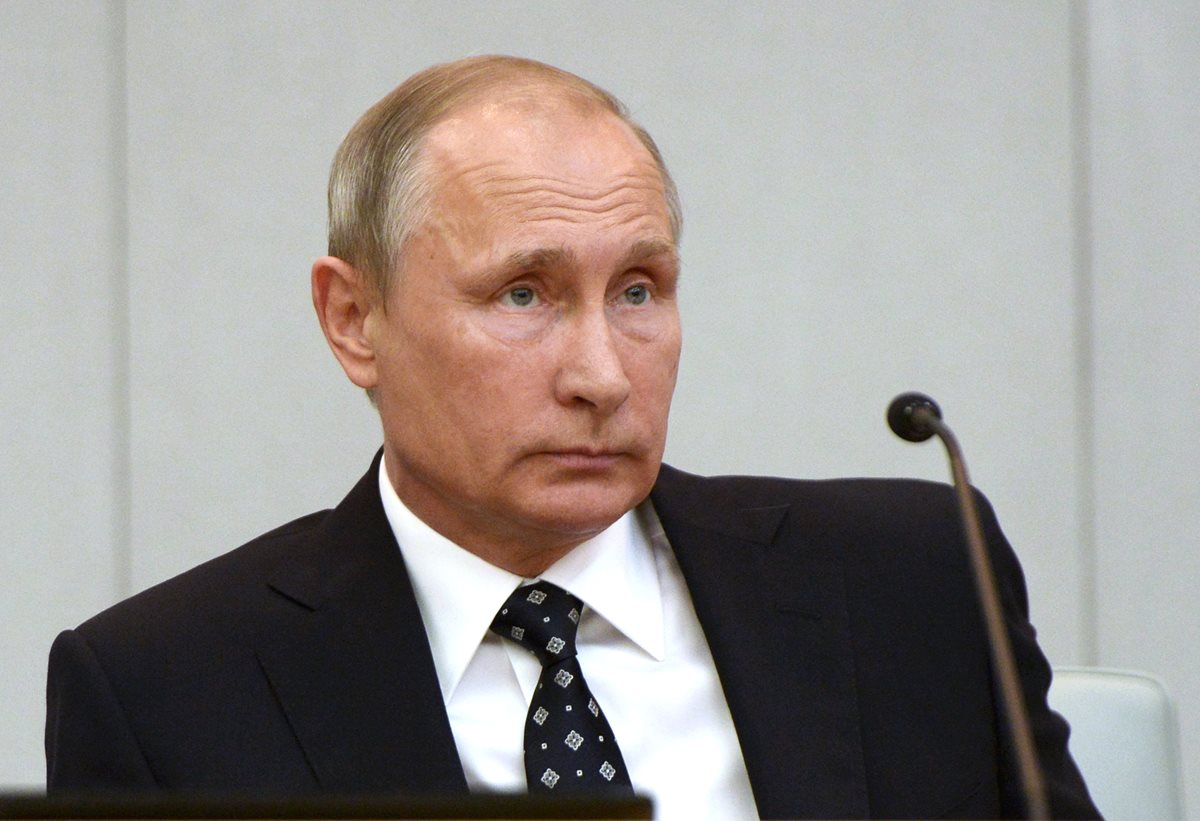 Vladimir Putin, presidente de Rusia, país que rechaza las acusaciones de un ciberataque a EE. UU. (Foto Prensa Libre: AP).