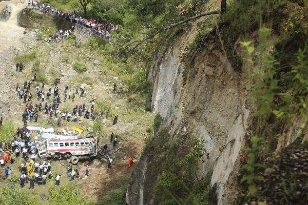 Bus cayó en barranco el 9 de septiembre.