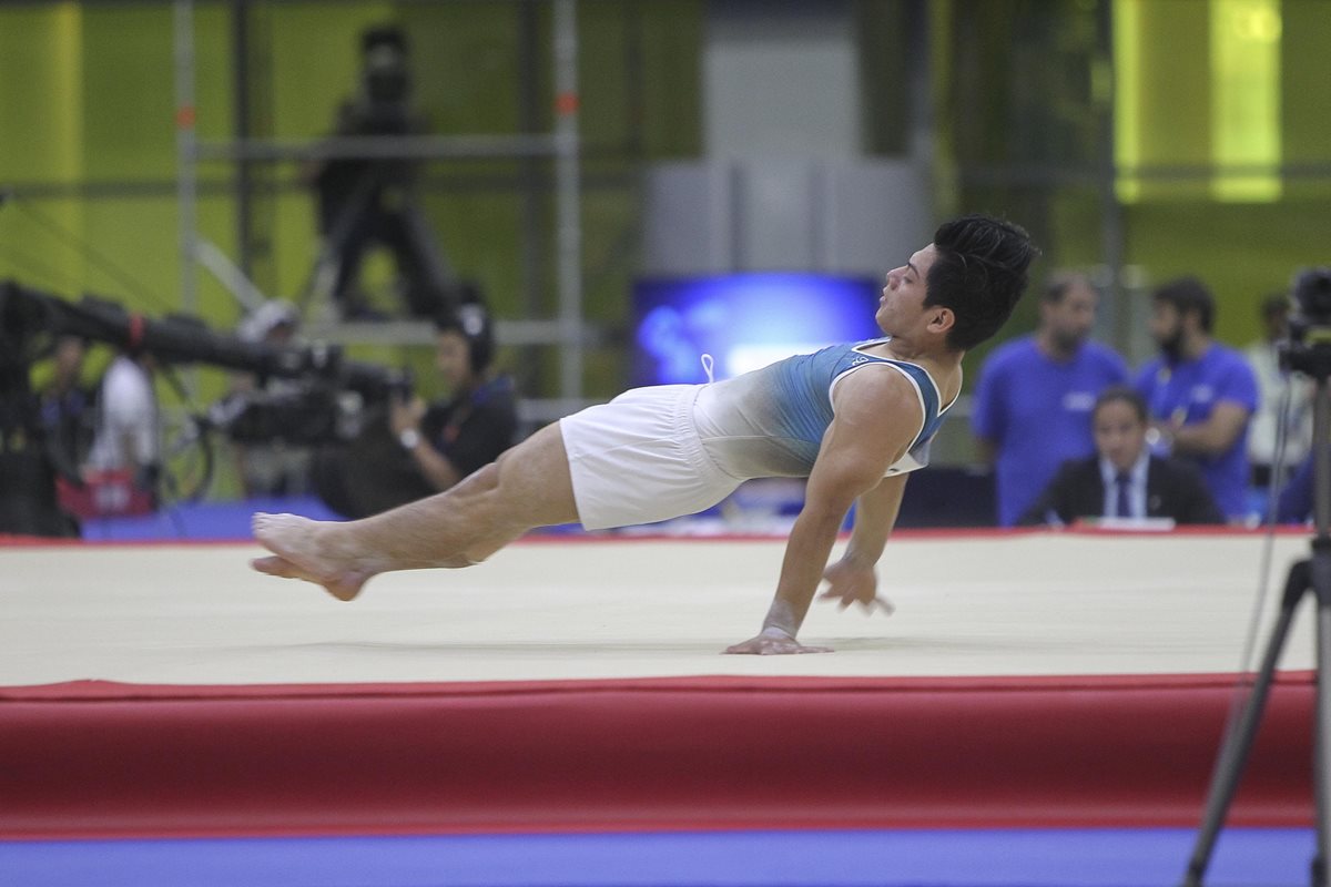 Jorge Vega recibió una puntuación de 14.425, que le dio la insignia de oro en Barranquilla 2018. (Foto Prensa Libre: Cortesía ACD)