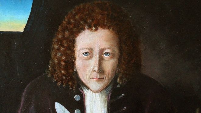 Esta pintura de Robert Hooke fue hecha hace apenas 5 años pues de él no quedó ni un retrato. RITA GREER