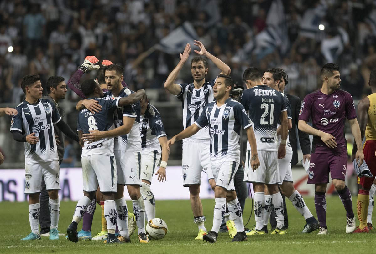 Los rayados de Monterrey llegan con la etiqueta de favoritos a la gran final de la Liga MX. (Foto Prensa Libre: EFE)